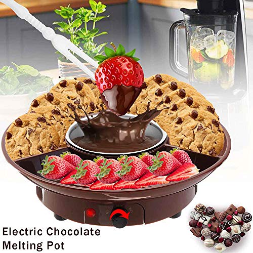KangHan Cafetera eléctrica Fondue de Chocolate Fabricante, Postre de Caramelo Fuente de Queso Caldera ABS + Acero Inoxidable Ajustable, 230V 50Hz 260ml