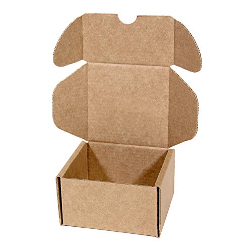 Kartox | Caja de Cartón Kraft Para Envío Postal | Caja de Cartón Automontable para Envío o Almacenaje | Talla S | 9x9x5.5 | 20 Unidades