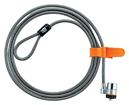Kensington 64020 - Candado con Llave para Portátiles Microsaver con Cable de Alto Carbono Resistente a los Cortes y Mecanismo de Bloqueo en Barra T, 1.8 m de Longitud
