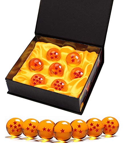 Killow 7 Piezas Bolas Dragon Ball, Bolas de Dragón 1 a 7 Estrellas con Caja de Regalo, Coleccionables para Dragonball Z Regalo ( Diámetro 4,3CM)