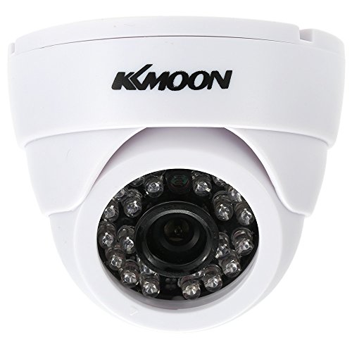 KKmoon HD 1200TVL Cámara de Vigilancia en Domo 1/3" CMOS IR-Cut CCTV Sistema de Seguridad Indoor Visión Nocturna PAL, Color Blanco/Negro KKmoon HD 1200TVL Cámara de Vigilancia en Domo 1/3" CMOS IR-Cut CCTV Sistema de Seguridad Indoor Visión Nocturna PAL, Color Blanco/Negro