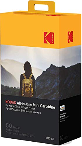 Kodak – Cartucho Mc impresión fotográfica mini, todo en uno, tinta y papel,  lote de 50,  compatible con cámara Mini Shot, impresora Mini 2, Empaque puede variar