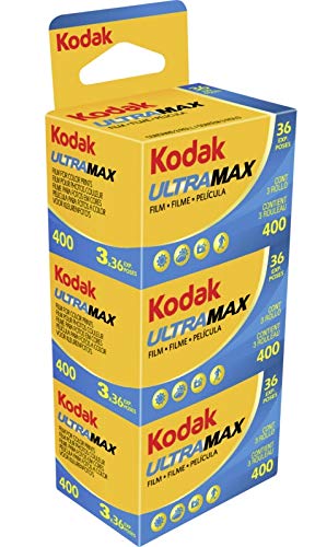 Kodak Ultra MAX 400 - Película Negativa en Color (36 exposiciones) Color Amarillo