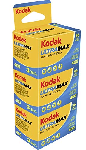 Kodak Ultra MAX 400 - Película Negativa en Color (36 exposiciones) Color Amarillo Kodak Ultra MAX 400 - Película Negativa en Color (36 exposiciones) Color Amarillo
