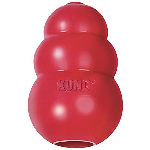 KONG - Classic - Juguete de resistente caucho natural - Para morder, perseguir o buscar - Para Perros Grandes