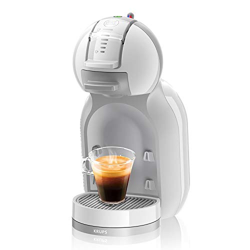 Krups Dolce Gusto Mini Me KP1201 - Cafetera de cápsulas, 15 bares de presión, color blanco y gris Krups Dolce Gusto Mini Me KP1201 - Cafetera de cápsulas, 15 bares de presión, color blanco y gris