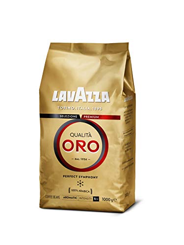 Lavazza Café en Grano Espresso Qualità Oro, 100% Arábica, Paquete de 1 Kg Lavazza Café en Grano Espresso Qualità Oro, 100% Arábica, Paquete de 1 Kg