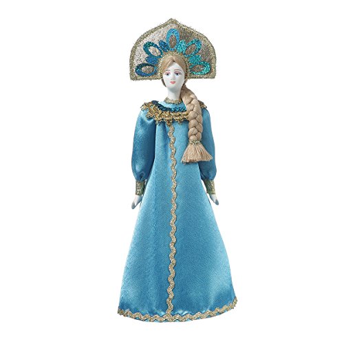 Muñeca de Porcelana Hecha a Mano Rusa en Traje folklórico Tradicional 30 cm 23-05