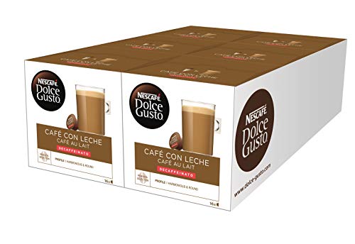 Nescafé Dolce Gusto Café con Leche Descafeinado, 96 Cápsulas Nescafé Dolce Gusto Café con Leche Descafeinado, 96 Cápsulas