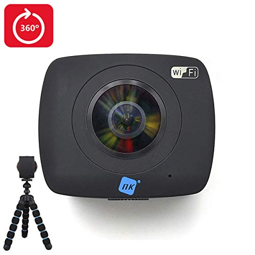 Nk NK-AC3091-36D WIFI - Cámara de Acción Doble Óptica, Wifi, USB, 360º X2, Negro Nk NK-AC3091-36D WIFI - Cámara de Acción Doble Óptica, Wifi, USB, 360º X2, Negro