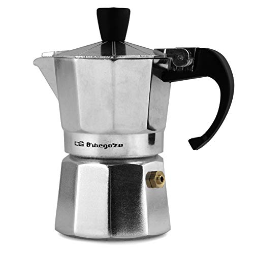 Orbegozo KF 600 600-Cafetera de Aluminio, 6 Tazas Orbegozo KF 600 600-Cafetera de Aluminio, 6 Tazas