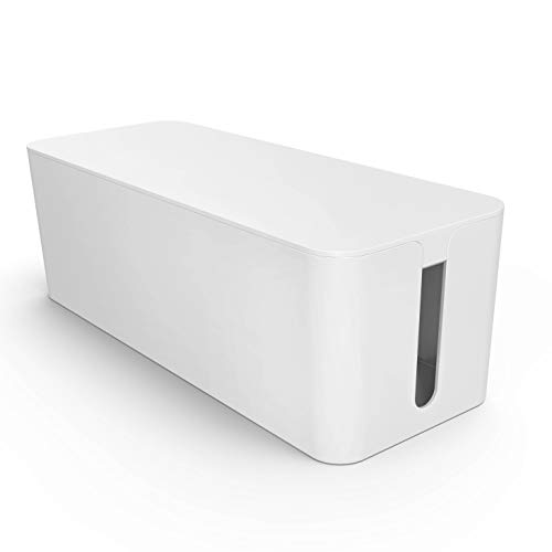 PAZZiMO Caja organizadora cables grande y blanca, pasacables protector y seguro, recoge cables de forma inteligente, ordenar cables con la mejor calidad y durabilidad PAZZiMO Caja organizadora cables grande y blanca, pasacables protector y seguro, recoge cables de forma inteligente, ordenar cables con la mejor calidad y durabilidad