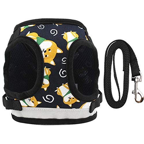 Perros Arnes Arnés Reflectante Para Perros Chaleco Para Perros Pequeños Y Medianos Dibujos Animados Shiba Inu Imprimir Malla Collar Cachorro Gato Caminando Correa De Plomo Suministros Para Mascotas, Perros Arnes Arnés Reflectante Para Perros Chaleco Para Perros Pequeños Y Medianos Dibujos Animados Shiba Inu Imprimir Malla Collar Cachorro Gato Caminando Correa De Plomo Suministros Para Mascotas,