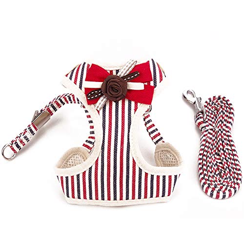 PET SPPTIES Arnés de Perro pequeño Arnés de Gato Chaleco Ajustable para Cachorros, pequeño, Gatos, Mascotas pequeñas PS025 (XS, Striped Red) PET SPPTIES Arnés de Perro pequeño Arnés de Gato Chaleco Ajustable para Cachorros, pequeño, Gatos, Mascotas pequeñas PS025 (XS, Striped Red)