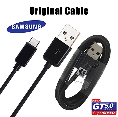 SAMSUNG Cable Original Galaxy S8 y S8 Edge con USB-C Modelo ep-dg950cbe Negro Black en Bulk