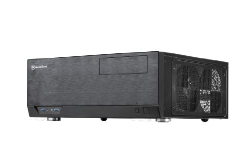SilverStone SST-GD09B - Grandia HTPC ATX Carcasa de ordenador, Rendimiento silencioso con alto flujo de aire, negro