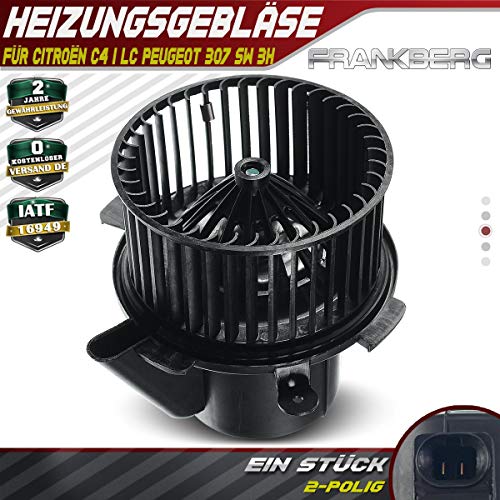 Soplador de calefacción de ventilador interior para C4 I LC 307 SW 3H 2002 – 2014 PF2A2 Soplador de calefacción de ventilador interior para C4 I LC 307 SW 3H 2002 – 2014 PF2A2