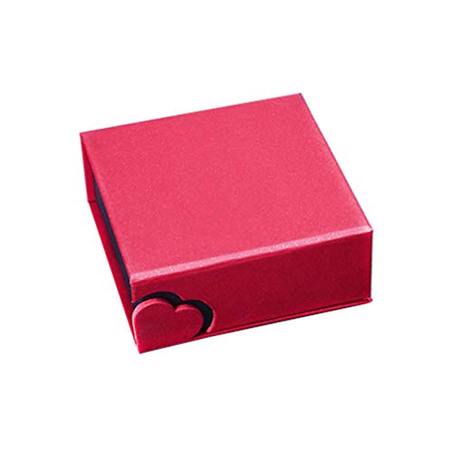 TENDYCOCO Caja de joyería de Terciopelo en Forma de corazón Reloj Pulsera Brazalete Vitrina Almacenamiento Joyero Caja de Regalo (Rojo)
