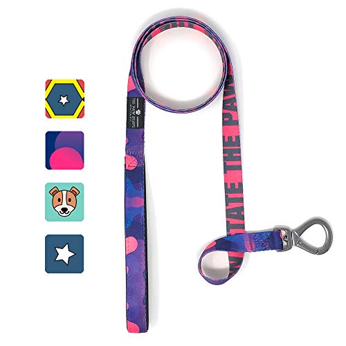 THE PAW STATE | Correa de Perro Psychedelic | 150 cm Largo, 2 cm Ancho | Suave y Resistente con Asa Acolchada | Correa de Paseo diseñada en España | 5% de los Beneficios a Protectoras de Animales THE PAW STATE | Correa de Perro Psychedelic | 150 cm Largo, 2 cm Ancho | Suave y Resistente con Asa Acolchada | Correa de Paseo diseñada en España | 5% de los Beneficios a Protectoras de Animales