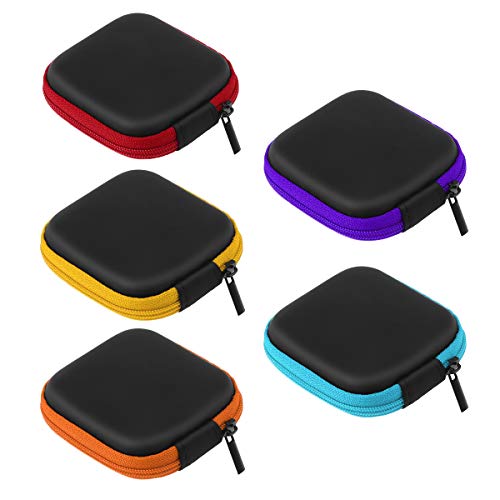 UEETEK 5 Unids Color Surtido Mini Caja de Almacenamiento de Auriculares EVA, Portátil de Viaje Estuche Auriculares Auriculares Auriculares con Cable USB Bolsa UEETEK 5 Unids Color Surtido Mini Caja de Almacenamiento de Auriculares EVA, Portátil de Viaje Estuche Auriculares Auriculares Auriculares con Cable USB Bolsa