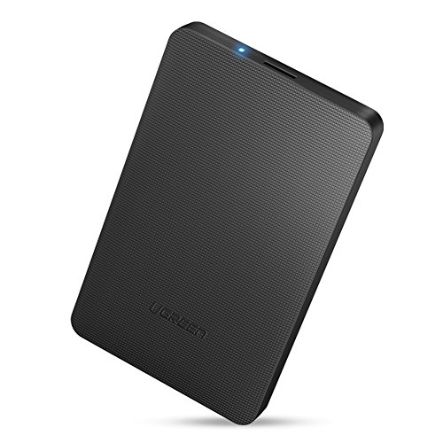 UGREEN Carcasa Disco Duro 2.5", Caja Disco Duro Externo USB 3.0 con UASP, Estuche Disco Duro de HDD SSD SATA I/II/III de 7mm 9.5mm de Altura, 6 TB MAX, con Cable USB 3.0 - Negro UGREEN Carcasa Disco Duro 2.5", Caja Disco Duro Externo USB 3.0 con UASP, Estuche Disco Duro de HDD SSD SATA I/II/III de 7mm 9.5mm de Altura, 6 TB MAX, con Cable USB 3.0 - Negro