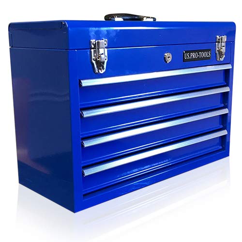 US PRO Tools - Caja de herramientas con 4 cajones (portátil), color azul