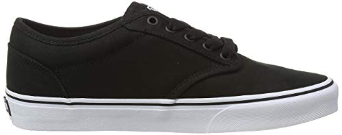 Vans Atwood, Zapatillas para Hombre, Negro (Black/White Canvas 187), 43 EU