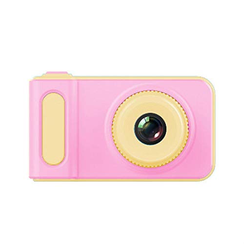 XTMM Cámara para niños Cámara de Juguetes para niños Cámara educativa Mini cámara de Fotos Digital Fotografía a Prueba de Agua Regalo de cumpleaños Cool Kids Camera para niños YellowPink