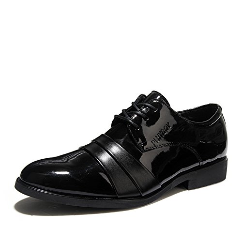 Zapatos de Negocios Calzado Retro de Negocios para Hombres Estilo Casual Nueva Temporada de Punto Transpirable se Puede Usar en los Zapatos Formales Zapatos (Color : Negro, tamaño : 39 EU)