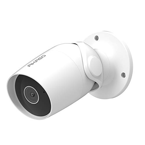 AKASO Cámara de Vigilancia Exterior HD1080P Impermeable Compatible con Alexa Google Home Fire TV Cámara IP WiFi de Seguridad Audio Bidireccional Detección de Movimiento Visión Nocturna B60