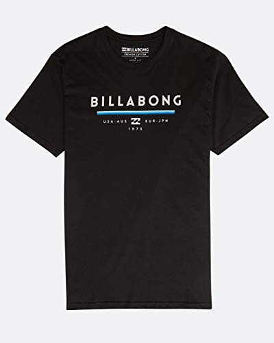 BILLABONG Unity T Camiseta de Manga Corta con Estampado, Negro (Black 19), S para Hombre