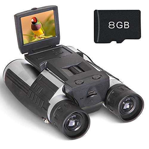 Binocular Cámara Digital Prismáticos Cámara Pantalla LCD HD 2" FHD 1080P Digital Vídeo 12 x 32 5MP Grabadora de Vídeo y Foto con Tarjeta de 8GB TF Gratis para Observar Pájaros Binocular Cámara Digital Prismáticos Cámara Pantalla LCD HD 2" FHD 1080P Digital Vídeo 12 x 32 5MP Grabadora de Vídeo y Foto con Tarjeta de 8GB TF Gratis para Observar Pájaros