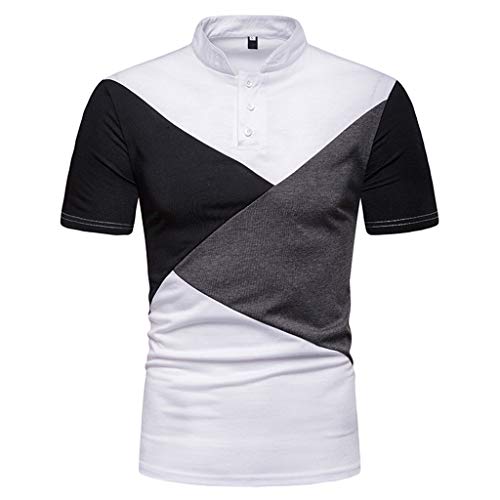 Camisa Hombre Camiseta Camisa de Solapa de Alto Grado de Costura de Tres Colores de los Hombres de Moda con Mangas Cortas Camiseta Camisa Negra Polos Hombre Camisa Rayas Hombre Crop Top Jodier Camisa Hombre Camiseta Camisa de Solapa de Alto Grado de Costura de Tres Colores de los Hombres de Moda con Mangas Cortas Camiseta Camisa Negra Polos Hombre Camisa Rayas Hombre Crop Top Jodier