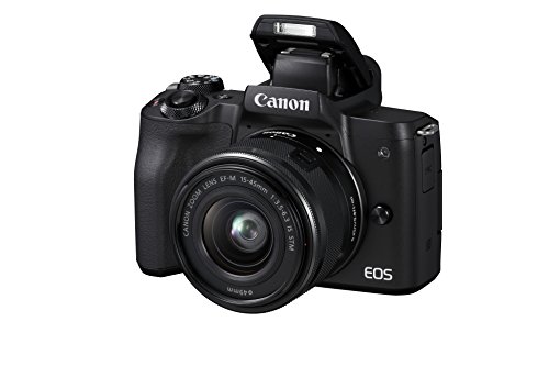 Canon EOS M50 - Kit de cámara EVIL de 24.1 MP y vídeo 4K con objetivo EF-M 15-45mm IS MM (pantalla táctil de 3", estabilizador óptico, Wifi), color negro Canon EOS M50 - Kit de cámara EVIL de 24.1 MP y vídeo 4K con objetivo EF-M 15-45mm IS MM (pantalla táctil de 3", estabilizador óptico, Wifi), color negro