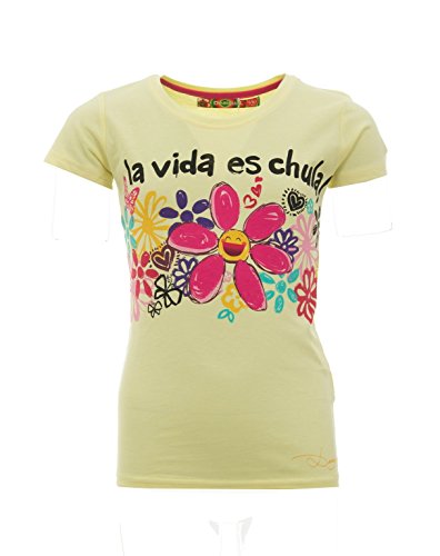 Desigual - Camiseta de Manga Corta Oshawa, Chica, Amarilla, 10 años