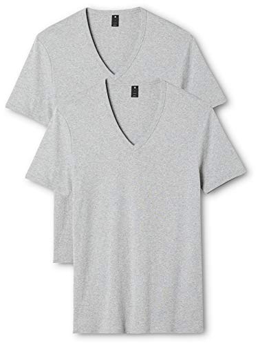 G-STAR RAW Base V T S/s 2-Pack Camiseta, Gris (Grey Htr 906), Large para Hombre