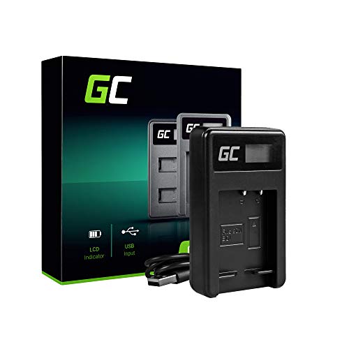 Green Cell® BC-CSG Cargador para Sony NP-BG1 NP-FG1 Batería y DSC H10, H20, H50, H55, H70, H90, HX10V, HX20V, HX30V, HX5V, HX9V, W290, W30, W35, W50, W55, W70, W80, WX1 Cámaras (2.5W 4.2V 0.6A Negro)