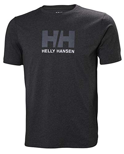 Helly Hansen HH Logo T-Shirt Camiseta, Hombre, Gris (Gris Oscuro 981), X-Large (Tamaño del Fabricante:XL)
