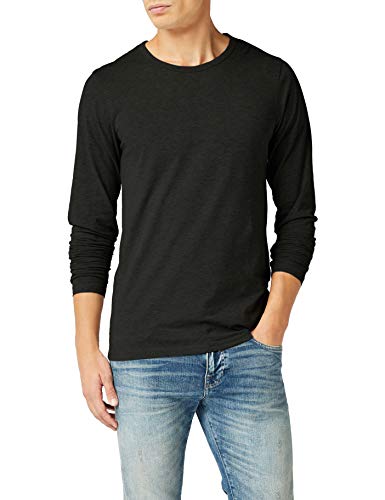 Jack & Jones Storm Sweat - Camiseta de manga larga con cuello redondo para hombre, Black C N 010, 52 Jack & Jones Storm Sweat - Camiseta de manga larga con cuello redondo para hombre, Black C N 010, 52
