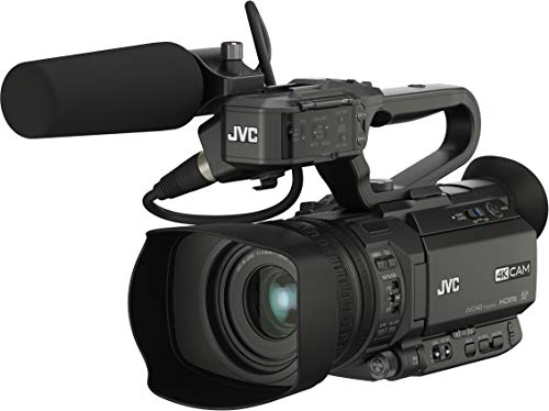 JVC GY-HM180E 12.4MP CMOS 4K Ultra HD Negro Soporte de - Videocámara (12,4 MP, CMOS, 25,4/2,3 mm (1/2.3"), 12x, 24x, 4,67-56,04 mm)
