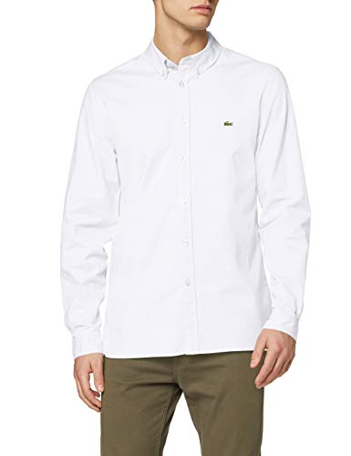 Lacoste Ch0763 Camisa, Blanco (Blanc 001), Large (Talla del Fabricante: 42) para Hombre