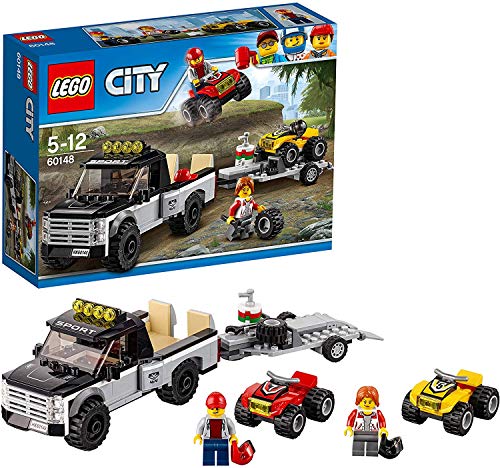 LEGO City Great Vehicles - Todoterreno del equipo de carreras, divertido set de construcción con dos quads y una camioneta con remolque (60148) LEGO City Great Vehicles - Todoterreno del equipo de carreras, divertido set de construcción con dos quads y una camioneta con remolque (60148)