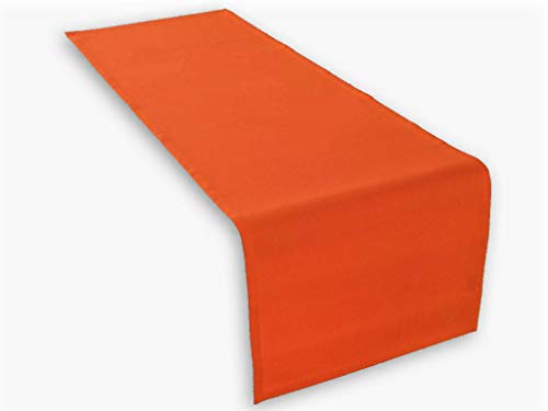 Lemos Home - Camino de Mesa de algodón, algodón, Naranja, 45 x 150 cm