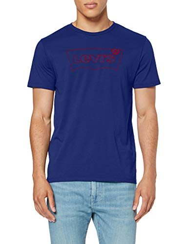 Levi's Housemark Graphic tee Camiseta, Azul (Hm Outline Sodalite Blue 0243), Large para Hombre