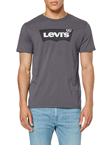 Levi's Housemark Graphic tee T-Shirt, Negro (Ssnl Hm Frge Iron 0248), Small para Hombre