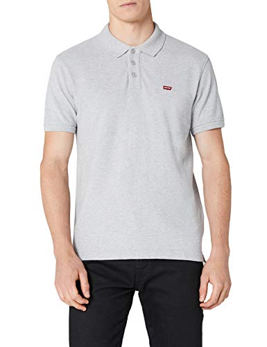 Levi's Housemark Polo, Camiseta para Hombre, Gris (M7511 HEATHER GREY M7511 2), Large