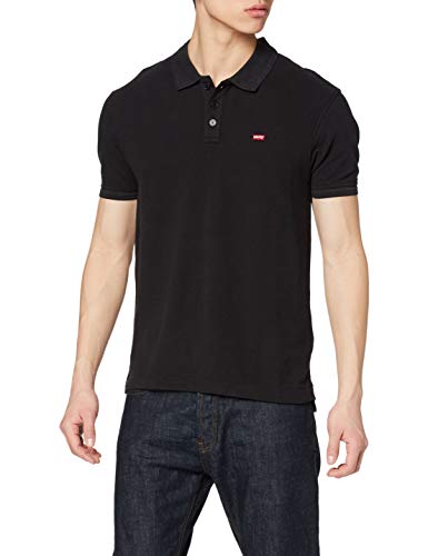 Levi's Housemark Polo, Negro (Mineral Black 0080), Large para Hombre Levi's Housemark Polo, Negro (Mineral Black 0080), Large para Hombre
