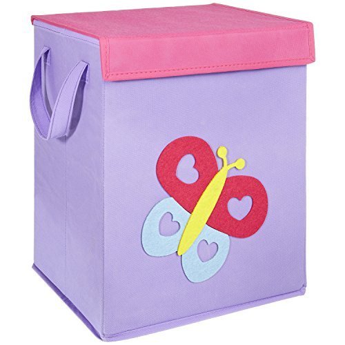 LOMOS caja para juguetes con diferentes motivos colorido y mucho espacio para almacenar (37x 30x 26cm)