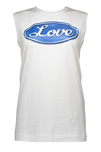 Love Moschino W 4 F13 02 E 1257 Camiseta de Tirantes Mujer Blanco A00 40