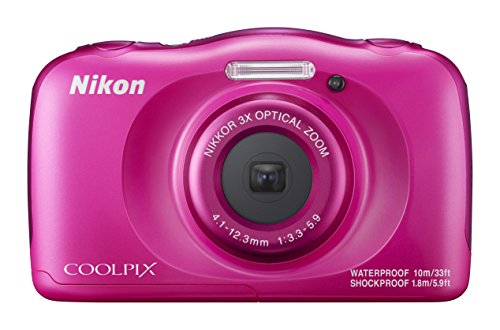 Nikon COOLPIX W100  - Cámara digital (13,2 MP, 4160 x 3120 Pixeles, 1/3.1", CMOS, 3x), Rosa